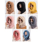 Warmer, flauschiger Kapuzenpullover mit Schal - Martina