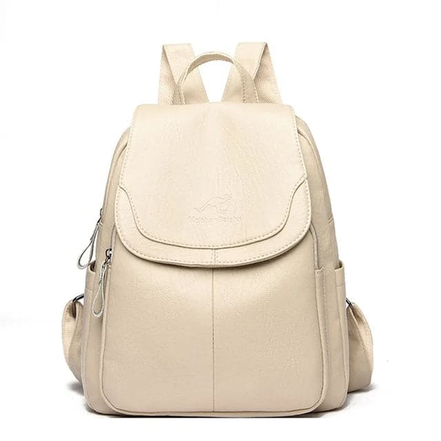 Diebstahlsicherer Lederrucksack für Frauen - Sienra