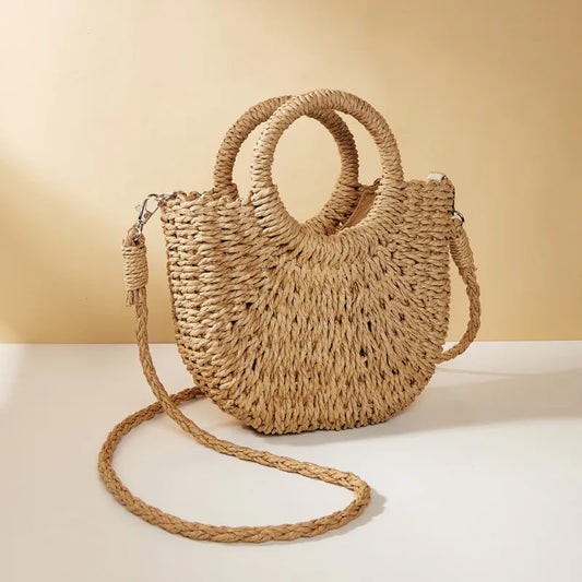 Strandtasche aus handgewebtem Stroh - Catara