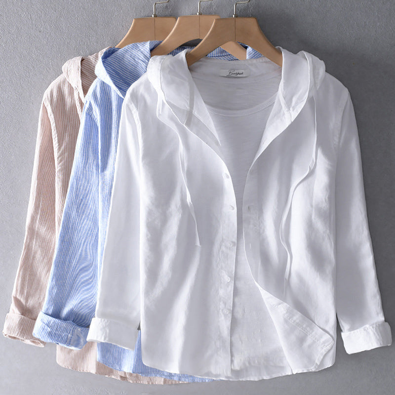 Atmungsaktive Leinenbluse - Demira