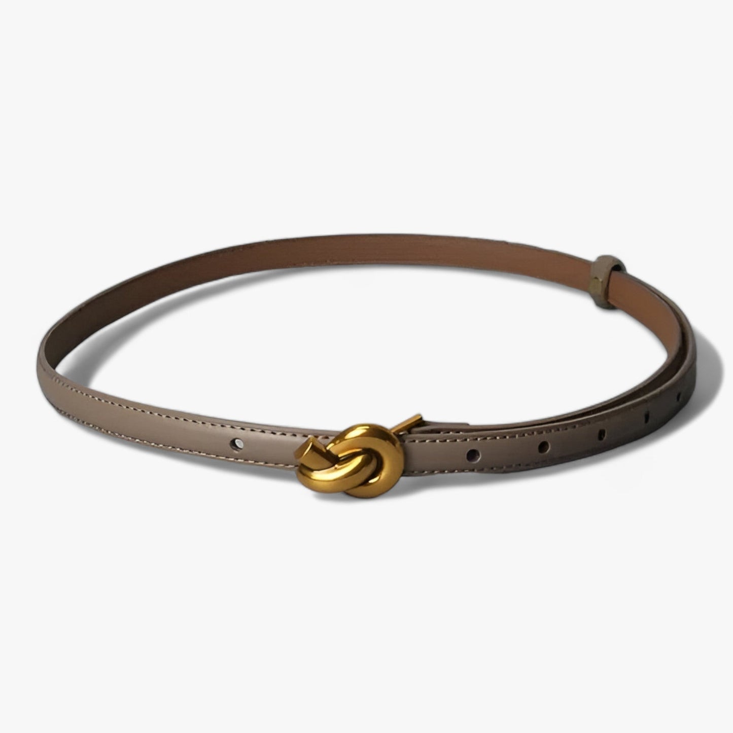 Eleganter Ledergürtel mit Knoten-Schnalle - Areene